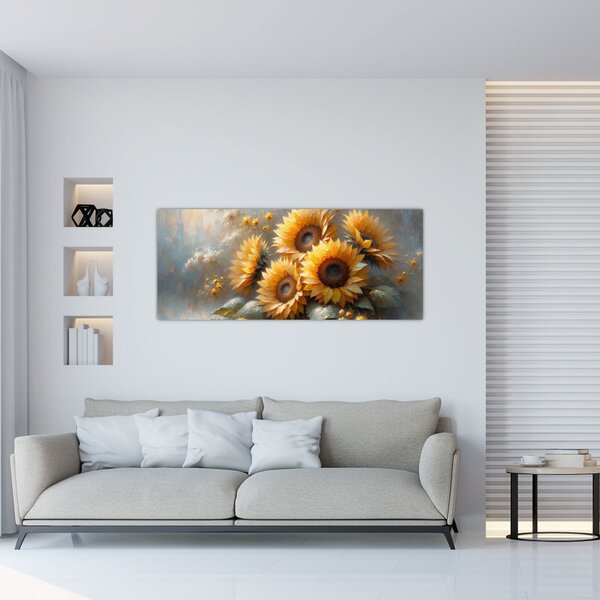 Slika - Slika suncokreta (120x50 cm)