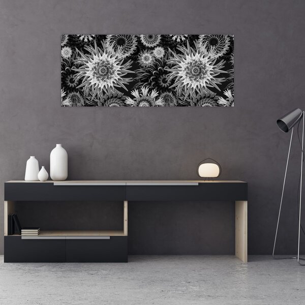 Slika - Crni i bijeli čičak (120x50 cm)