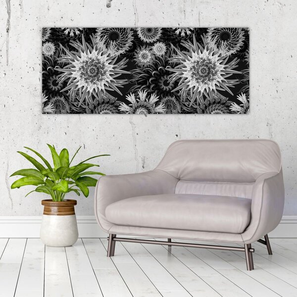 Slika - Crni i bijeli čičak (120x50 cm)