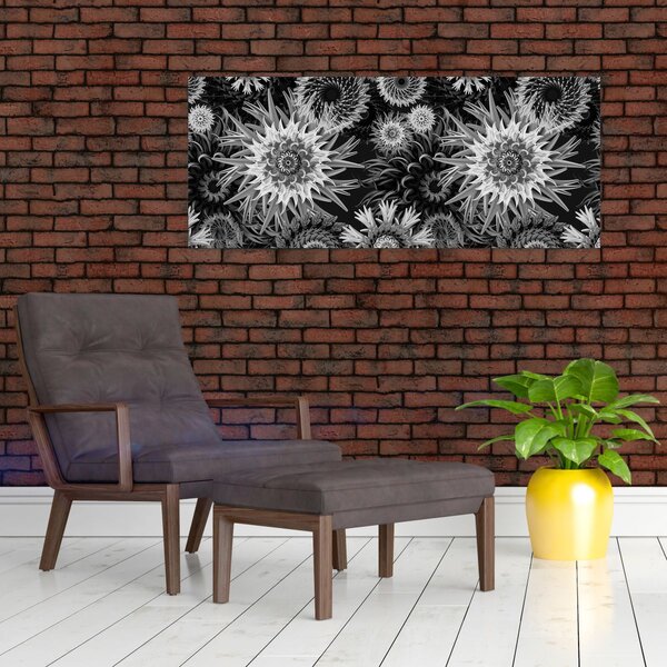 Slika - Crni i bijeli čičak (120x50 cm)