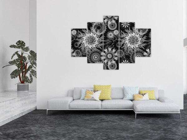 Slika - Crni i bijeli čičak (150x105 cm)