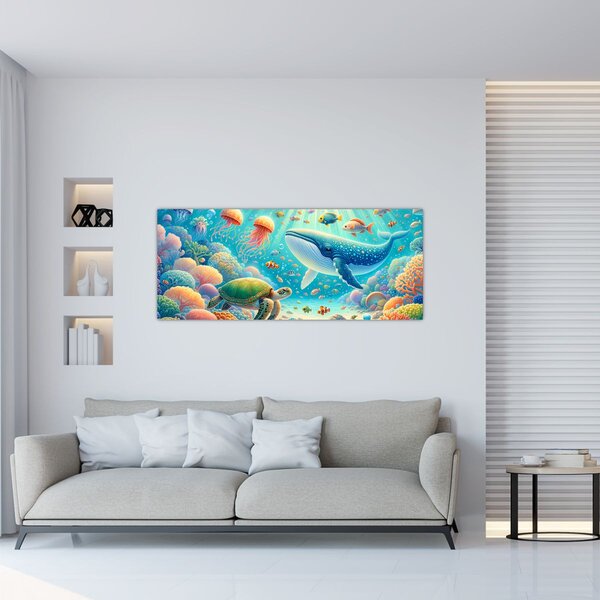 Slika - Svijet ispod površine (120x50 cm)
