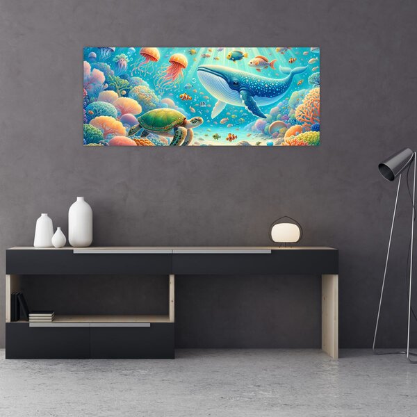 Slika - Svijet ispod površine (120x50 cm)