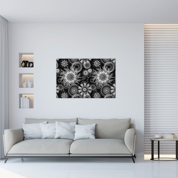 Slika - Crni i bijeli čičak (90x60 cm)