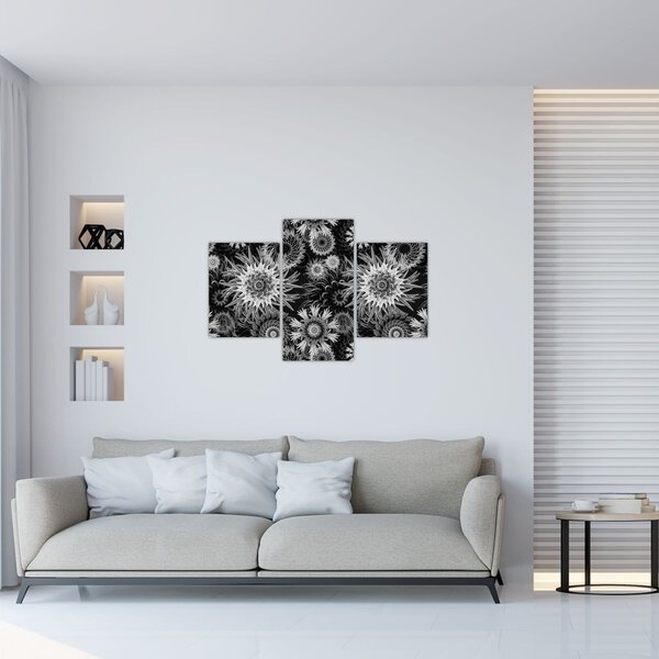 Slika - Crni i bijeli čičak (90x60 cm)