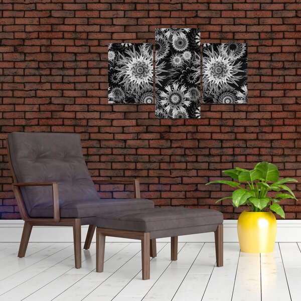 Slika - Crni i bijeli čičak (90x60 cm)