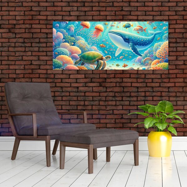 Slika - Svijet ispod površine (120x50 cm)
