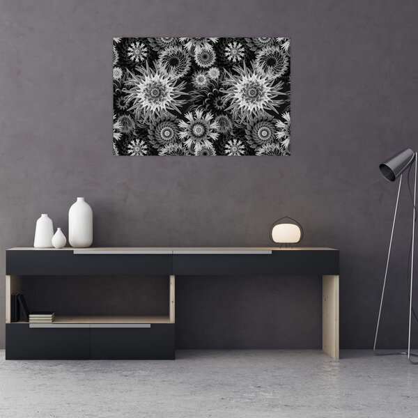 Slika - Crni i bijeli čičak (90x60 cm)