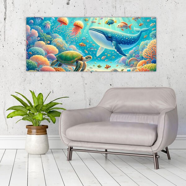Slika - Svijet ispod površine (120x50 cm)