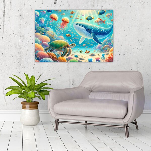 Slika - Svijet ispod površine (90x60 cm)