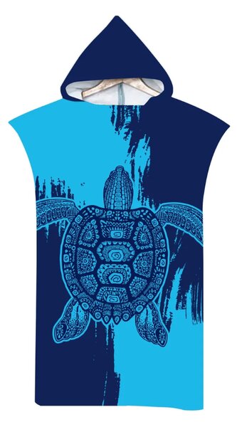 Plažno pončo INDIGO plavo 80x145 cm