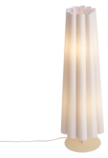Japandi podna svjetiljka bež s platnenim sjenilom 95 cm 2-svjetla - Jenni