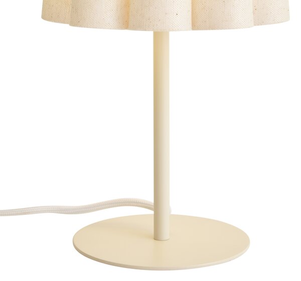 Japandi stolna svjetiljka bež s platnenim sjenilom 35 cm - Jenni