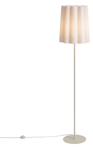Japandi podna svjetiljka bež s platnenim sjenilom 160 cm - Jenni