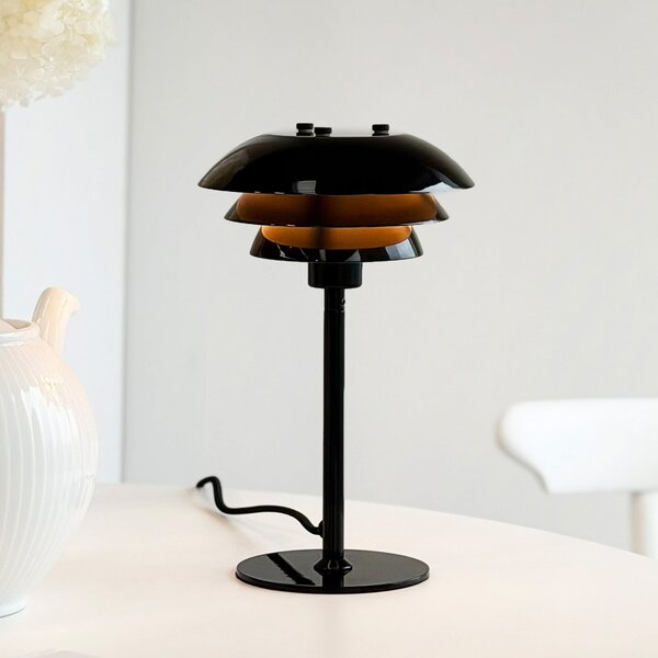 Dyberg Larsen SIXTEEN stolna lampa, crna, metal, E27, Crno, Dnevni boravak/blagovaonica, Metal