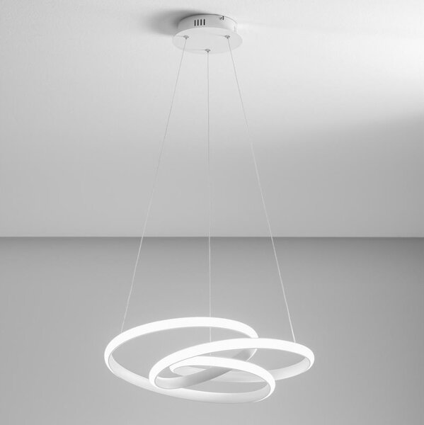 Gea Luce DIVA S P BIANCO - LED Prigušivi luster na sajli DIVA LED/43W/230V bijela