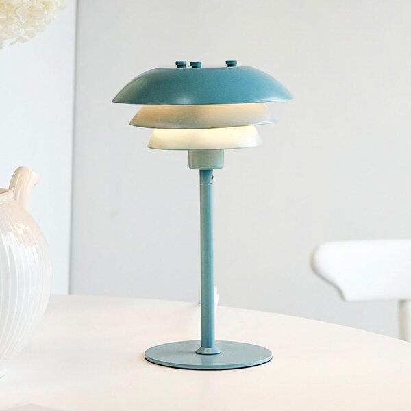 Dyberg Larsen SIXTEEN stolna lampa, ledeno plava, metal, E27, Plava, Dnevni boravak/blagovaonica, Metal