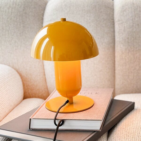 Dyberg Larsen 'Movie' stolna lampa, curry žuta, metal, E27, Žuta, Dnevni boravak/blagovaonica, Metal