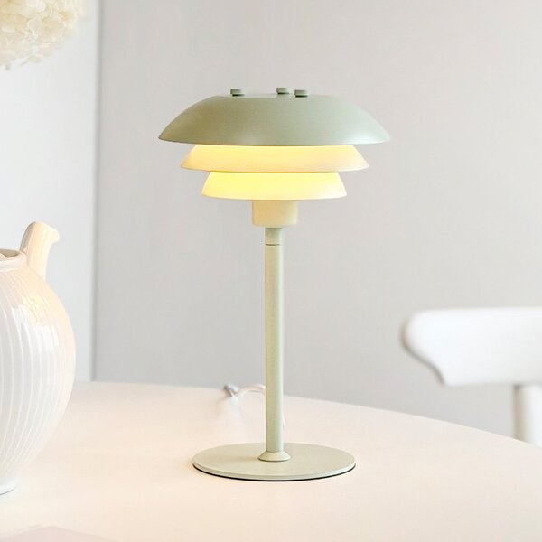 Dyberg Larsen Stolna lampa SIXTEEN, boja mente, metal, E27, Zelena, Dnevni boravak/blagovaonica, Metal