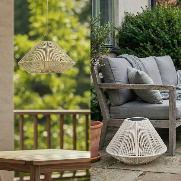 Vanjske Svjetiljka Lindby, Austas, prigušiv, Bež, Balkon, Plastika, Moderan