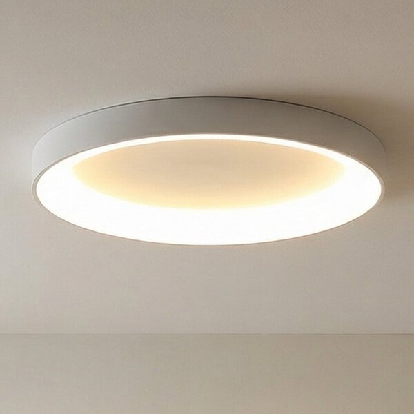 Mantra Iluminación LED stropna svjetiljka Niseko II, CCT, daljinski upravljač, Ø 50 cm, bijela, prigušiva, Bijela, Dnevni boravak/blagovaonica, Aluminij