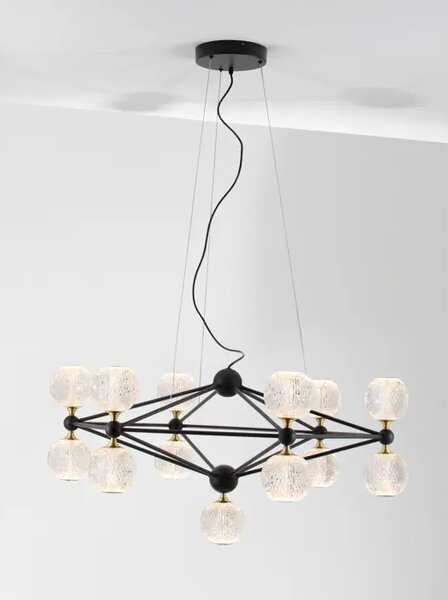 BELINDA VISILICA LED 53W/3000K/2983,57lm/DIMM/IP20/CRNA NL9695400