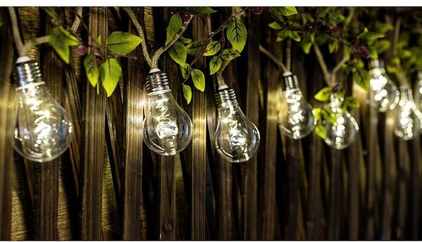 Starlux LED svjetlosni lanac Bulb (Na baterijski pogon, 3 m, Topla bijela)