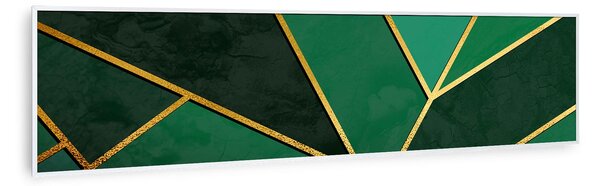 Klarstein Wonderwall Air Art Smart, infracrveni grijač, zelena linija, 120 x 30 cm, 350 W