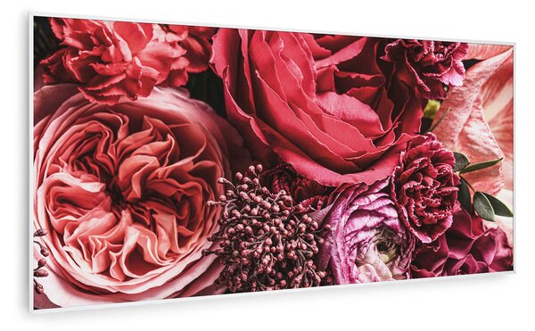 Klarstein Wonderwall Air Art Smart, infracrveni grijač, cvijet, 120 x 60 cm, 700 W
