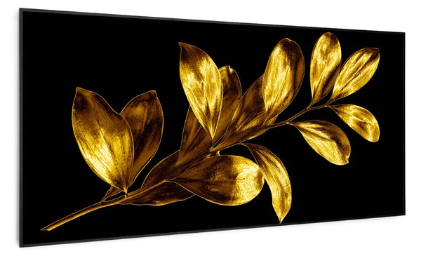 Klarstein Wonderwall Air Art Smart, infracrveni grijač, zlatni list, 120 x 60 cm, 700 W