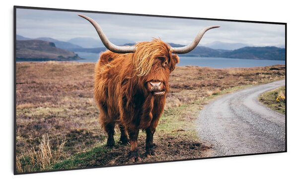Klarstein Wonderwall Air Art Smart, infracrveni grijač, krava, 120 x 60 cm, 700 W