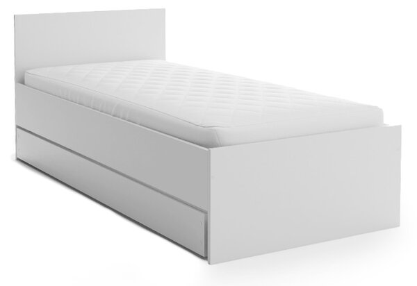 Krevet ELISA 90 x 200 cm, bijela Podnica: Sa podnicom od letvi, Madrac: Bez madraca