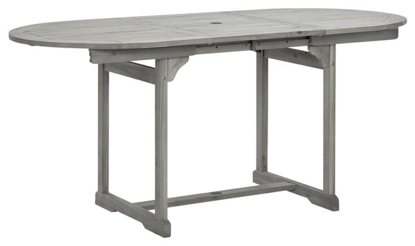 VidaXL Vrtni blagovaonski stol (120-170) x 80 x 75 cm od drva bagrema
