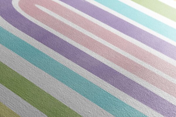 Slika pastelna duga Mid-Century