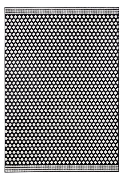 Crno bijeli tepih Zala Living Spot, 70 x 140 cm