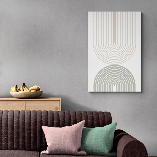 Slika minimalističke duge Mid-Century