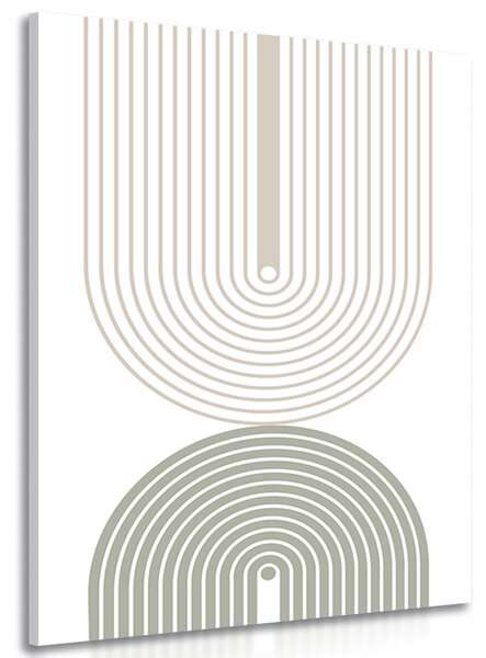 Slika minimalističke duge Mid-Century