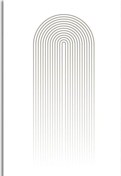 Slika minimalistička duga Mid-Century