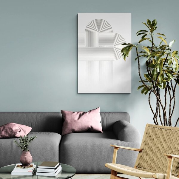 Slika isprepletene duge Mid-Century