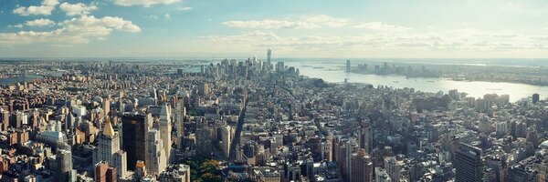 Slika pogled na šarmantan centar New Yorka