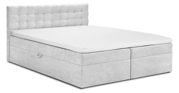 Svijetlo sivi bračni krevet Mazzini Kreveti Jade, 200 x 200 cm