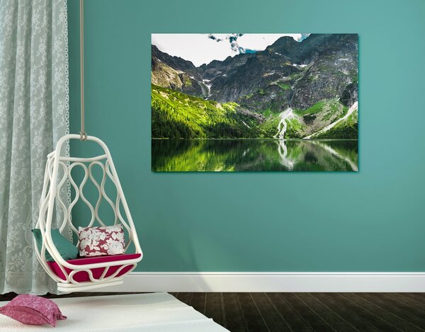 Slika jezero Morské oko u Tatrama