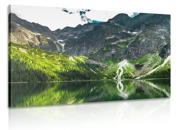 Slika jezero Morské oko u Tatrama