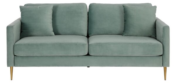 Zelena sofa s baršunastom površinom CosmoLiving by Cosmopolitan Highland