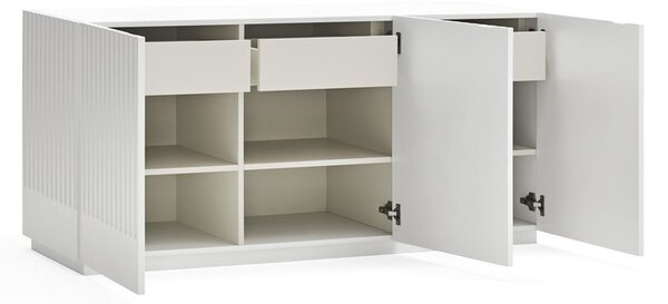 Bijela komoda Teulat Doric, širina 150 cm