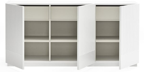 Bijela komoda Teulat Doric, širina 150 cm