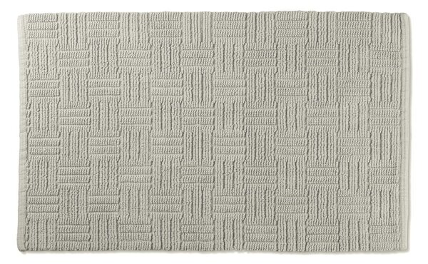 Sivi pamučni kupaonski otirač Kela Leana, 55 x 65 cm