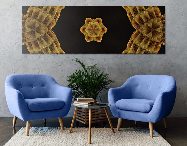 Slika zanimljiva zlatna Mandala
