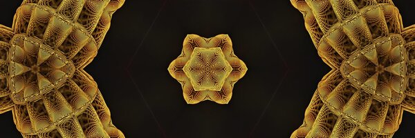Slika zanimljiva zlatna Mandala