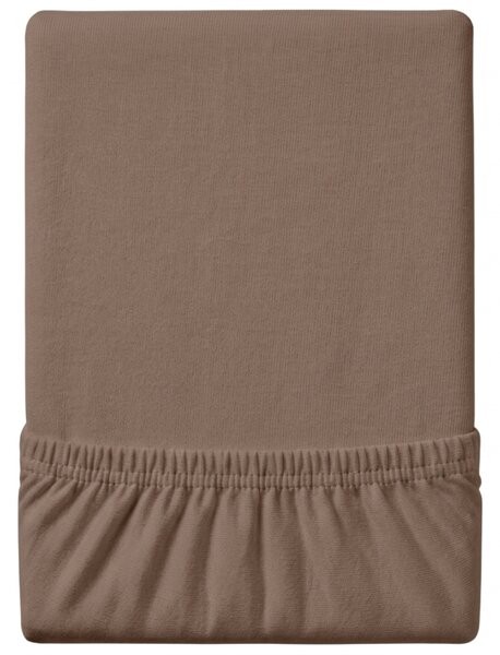 Jersey plahta tamno smedja 200 x 220 cm